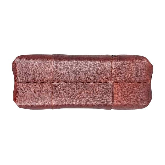 Leather Shoulder Laptop 3 Handle Bag for Women - Image 5